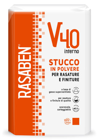 Rasaben Stucco In Polvere Per Interni V40 Kg.20