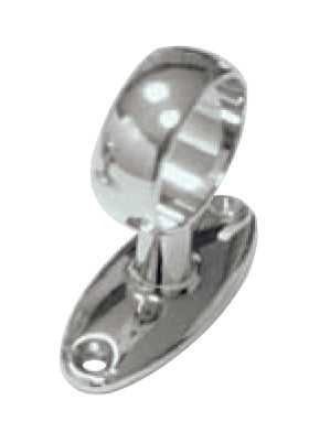 Reggitubo Fisso Cromato Per Armadi Aperto Ø Mm.25 Distanza Mm.40