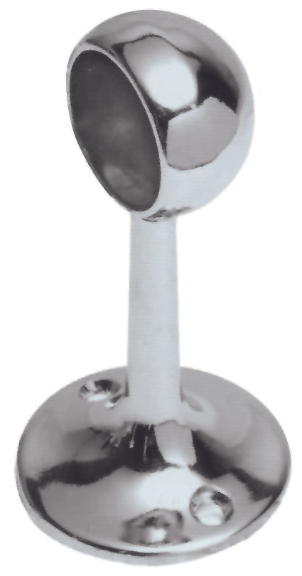 Reggitubo Fisso Cromato Per Armadi Chiuso Ø Mm.25 Distanza Mm.70