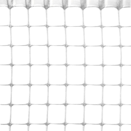 Rete In Plastica Quadranet X Balconi Maglia Mm.10X10 Rotolo Mt.50 H. Cm. 100 - Bianco