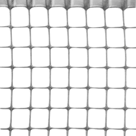 Rete In Plastica Quadranet X Balconi Maglia Mm.10X10 Rotolo Mt.50 H. Cm. 100 - Grigio