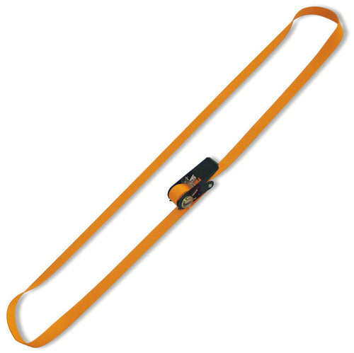 Robur Cinghia Legabagagli Cricchetto In Acciaio Portata 750 Kg Mm. 25X5 Mt.