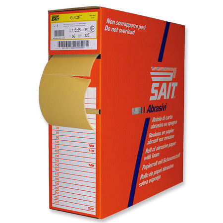 Sait Carta Abrasiva Ri-Saitac-Sof 5G Mm. 115X25 Mt. Grana 220