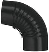 Save Gomito 90 ° Per Stufa A Legna Porcellanato Classic Col. Nero Ee ? Cm. 12 12.00 Pz
