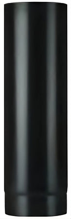 Save Tubo Per Stufa A Legna Porcellanato Plus Light Col. Nero Opaco Ø Cm. 12X100