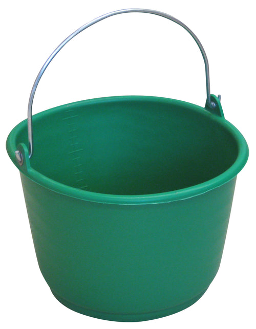 Secchio In Plastica Graduato Lt. 18 - Col. Verde 10.00 Pz