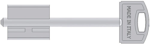 Securemme Chiave Grezza Per Porte Blindate Mod. G Gambo Mm. 40 5.00 Pz