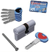 Securemme Cilindro Cromo Satinato Evok1 5 Chiavi Mm. 95 (45+50)