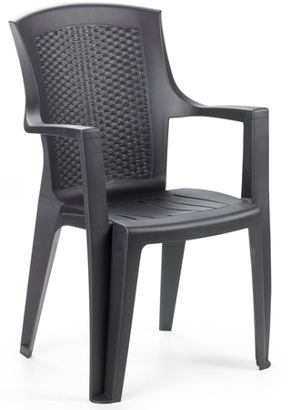 Sedia Eden Cm. 55X60X91 H Col. Antracite