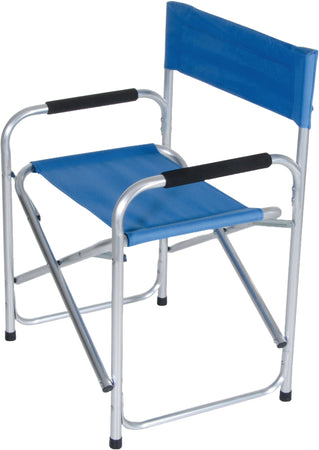 Sedia Regista Alluminio Cm. 47X57X78 H Col. Blu