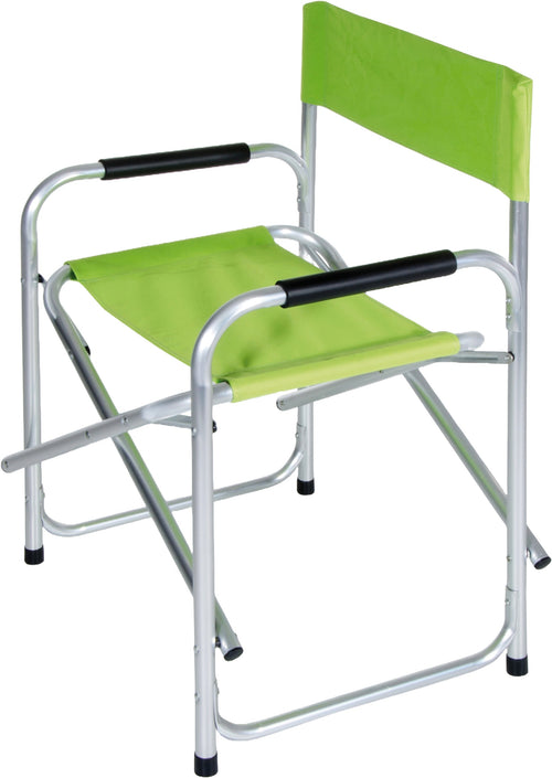 Sedia Regista Alluminio Cm. 47X57X78 H Col. Verde