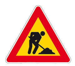 Segnale Lavori Figura 383 - Art.31 Cm. 90X78