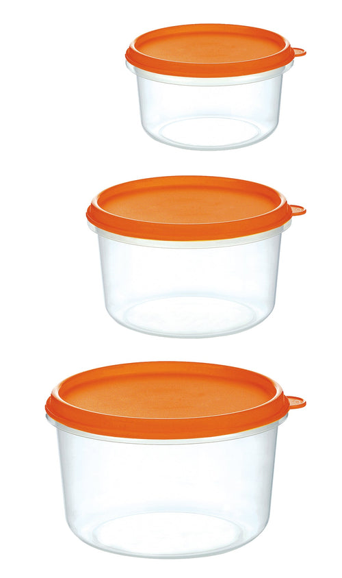 Set 3 Contenitori Freezer Rotondi