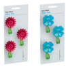 Set 3 Ganci Adesivi Ad 1 Posto 3 Pz Fantasia Margherita