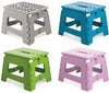 Sgabello Pieghevole In Plastica Cm. 28X24X21,5 H Col. Assortiti