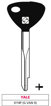 Silca Chiave A Croce Ferro Xy4P (G. Van 0) Yale 5.00 Pz
