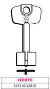 Silca Chiave A Doppia Mappa 5C15 (G. Vas 0) Cerutti 5.00 Pz