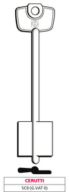 Silca Chiave A Doppia Mappa 5C9 (G. Vat 0) Cerutti 5.00 Pz