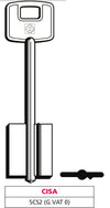 Silca Chiave A Doppia Mappa 5Cs2 (G. Vat 0) Cisa 5.00 Pz