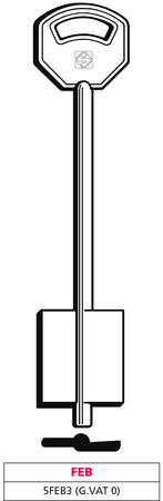 Silca Chiave A Doppia Mappa 5Feb3 (G. Vat 0) Feb 5.00 Pz
