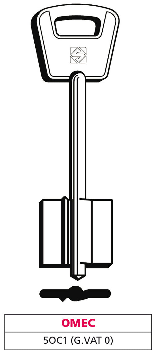 Silca Chiave A Doppia Mappa 5Oc1 (G. Vat 0) Omec 5.00 Pz