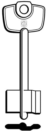 Silca Chiave A Doppia Mappa Cn (G. Vat 0) Cerutti 5.00 Pz
