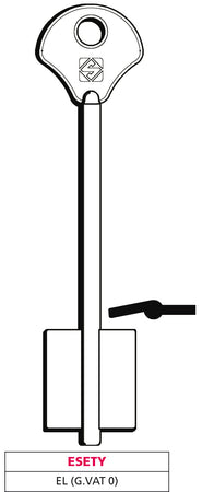 Silca Chiave A Doppia Mappa El (G. Vat 0) Esety 5.00 Pz