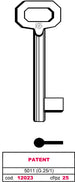 Silca Chiave A Mappa 5011 (G. Vaz 1) Patent 5.00 Pz