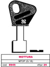 Silca Chiave A Pompa Mt2P (G.Vas 5) Mottura 5.00 Pz