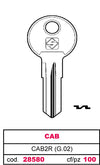 Silca Chiave Asc Cab2R (G.Vac 0) Cab 20.00 Pz