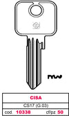 Silca Chiave Asc Cs17 (G.Vad 0) Cisa 10.00 Pz