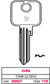 Silca Chiave Asc Cs46 (G.Vac 3) Cisa 10.00 Pz