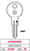 Silca Chiave Asc Ed4 (G.Vaf 0) Evergood 10.00 Pz