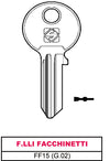 Silca Chiave Asc Ff15 (G.Vac 0) F.Lli Facchinetti 20.00 Pz