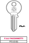 Silca Chiave Asc Ff2 (G.Vac 0) F.Lli Facchinetti 20.00 Pz
