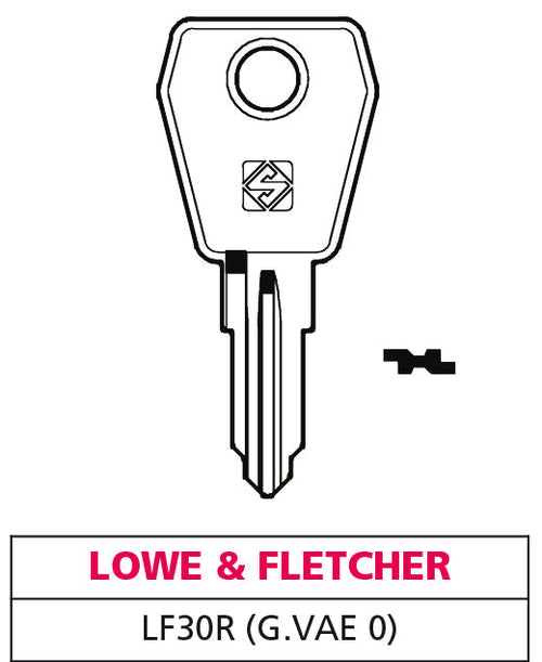 Silca Chiave Asc Lf30R (G. Vae 0) Lowe & Fletcher 20.00 Pz