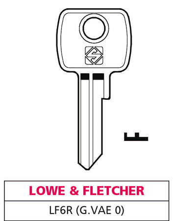 Silca Chiave Asc Lf6R (G. Vae 0) Lowe & Fletcher 20.00 Pz