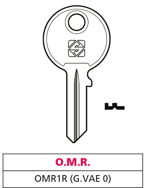 Silca Chiave Asc Omr1R (G. Vac 0) O.M.R. 20.00 Pz