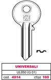 Silca Chiave Asc Ul050 (G.Vab 0) Universale 100.00 Pz