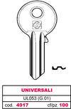 Silca Chiave Asc Ul053 (G.Vab 0) Universale 100.00 Pz