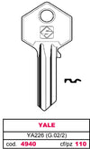 Silca Chiave Asc Ya226 (G.Vac 2) Yale 20.00 Pz