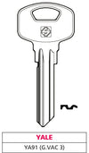 Silca Chiave Asc Ya91 (G. Vac 3) Yale 10.00 Pz
