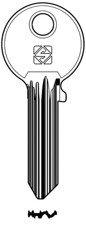 Silca Chiave Ottone Ab63 (G. Vac 1) Abus 20.00 Pz