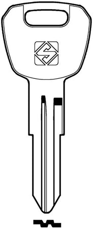 Silca Chiave Ottone Alp9R (G. Vae 0) Alpha 20.00 Pz