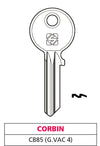 Silca Chiave Ottone Cb85 (G. Vac 4) Corbin 20.00 Pz