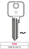 Silca Chiave Ottone Cs46 (G. Vac 3) Cisa 10.00 Pz