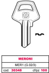 Silca Chiave Ottone Mer1 (G.Vac 3) Meroni 100.00 Pz