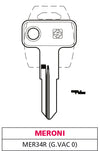 Silca Chiave Ottone Mer34R (G. Vac 0) Meroni 10.00 Pz