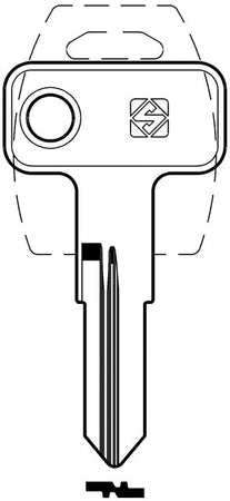 Silca Chiave Ottone Mer35R (G. Vac 0) Meroni 20.00 Pz
