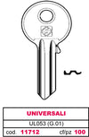 Silca Chiave Ottone Ul053 (G.Vab 0) Universale 100.00 Pz